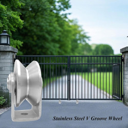 Rueda de ranura en V de acero inoxidable | Rueda de acero inoxidable multiusos