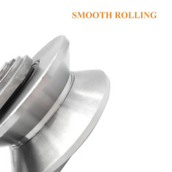 Rueda de ranura en V de acero inoxidable | Rueda de acero inoxidable multiusos