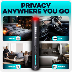 Detectores de cámara oculta: mini dispositivo de seguridad para amenazas inalámbricas de audio y video