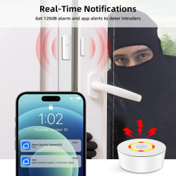 Sistema de alarma inalámbrico | Sistema de alarma completo de 9 piezas