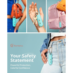 Vantamo Alarma personal para autodefensa con aviso de batería baja