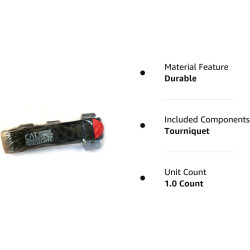 Torniquete DZHJKIO Gen 7 CAT - Torniquete de aplicación de combate, negro