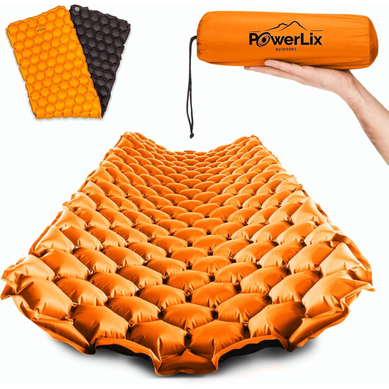 Powerlix - Colchoneta inflable | Con bolsa de inflado y kit de reparacion