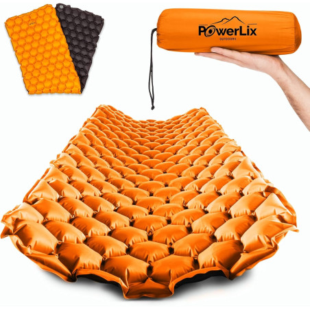 Powerlix - Colchoneta inflable | Con bolsa de inflado y kit de reparacion