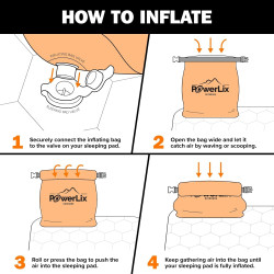 Powerlix - Colchoneta inflable | Con bolsa de inflado y kit de reparacion