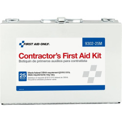 First Aid Only 9302-25M Kit de primeros auxilios para contratistas para 25 personas