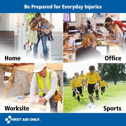 Kit de primeros auxilios multiusos para 50 personas cumple con la OSHA para el hogar, el trabajo y los viajes, 260 piezas