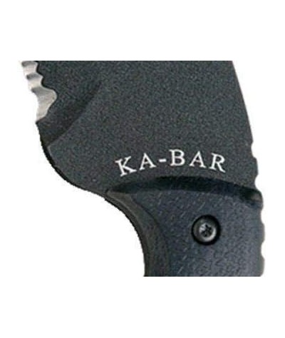 Ka-Bar TDI - Cuchillo Tanto para la aplicación de la ley (grande, negro)