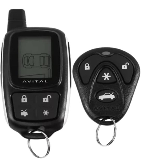 Avital Sistema de seguridad 5305L con control remoto de pantalla LCD de 2 vías