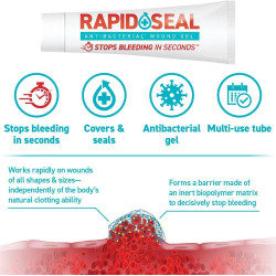 Gel para heridas (2 tubos) | Detiene el sangrado en segundos