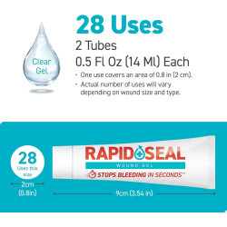Gel para heridas (2 tubos) | Detiene el sangrado en segundos