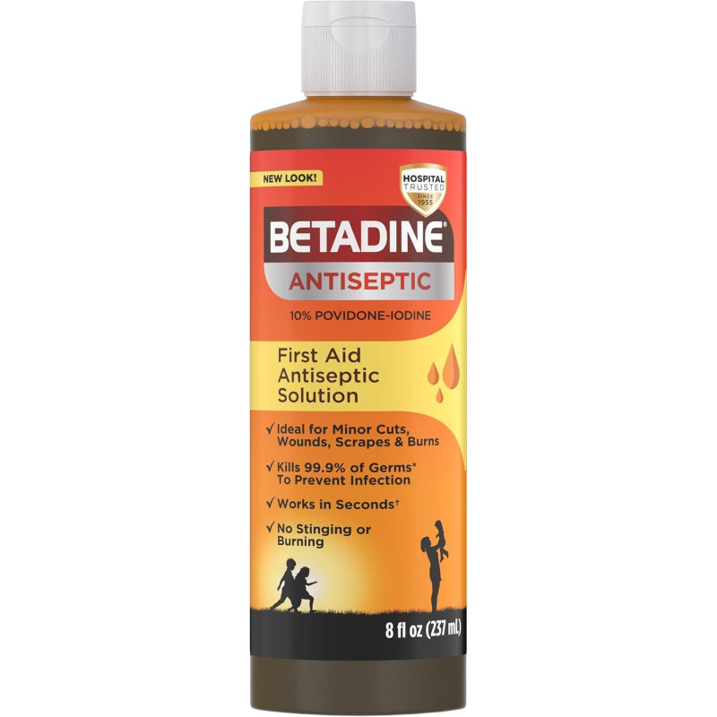 Betadine - Solución de primeros auxilios | Sin provocar ardor o picazon