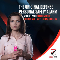 Original Defense® Alarma de autodefensa de sirena (Magenta)