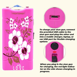 FIGHTSENSE Mini pistola paralizante de 35 mil millones de súper resistente para defensa personal