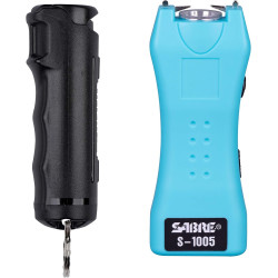 SABRE Spray de pimienta y pistola aturdidora 2 en 1 con linterna