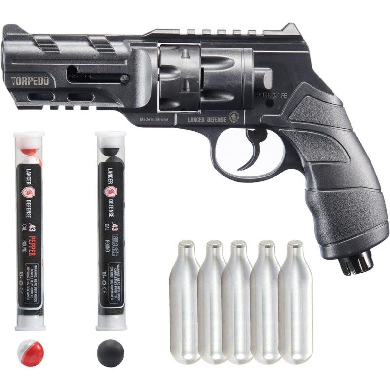 Lancer Tactical Defense - Pistola Revólver de Entrenamiento de Calibre .50