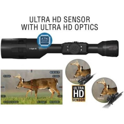 ATN X-Sight-4k Pro Smart Day/Night Scope con video Full HD rec, zoom suave, Bluetooth y Wi-Fi (transmisión, galería y controles)