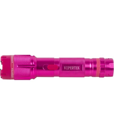 VIPERTEK VTS-T03 Aluminum Stun Gun with LED Flashlight, Pink