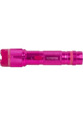 VIPERTEK VTS-T03 Aluminum Stun Gun with LED Flashlight, Pink
