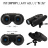 ATN BinoX - Prismáticos inteligentes 4K 4-16X para día/noche con buscador de rango láser, grabación de video Full HD, WiFi, zoom