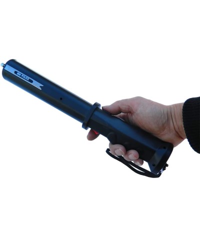 DEPM Pistola paralizante resistente con linterna con funda para cinturón y alarmas y pin de desactivación de seguridad