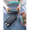 Power-Bank-Solar-Charger - Banco de energía de 42800 mAh, cargador portátil, batería externa 5V3.1A Qc 3.0 carga rápida linterna