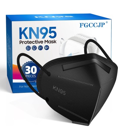 FGCCJP KN95 - 30 mascarillas desechables de seguridad empaquetadas individualmente, 5 capas, transpirables, para polvo,