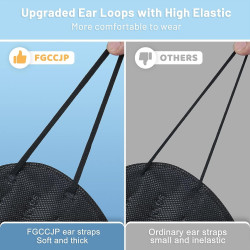 FGCCJP KN95 - 30 mascarillas desechables de seguridad empaquetadas individualmente, 5 capas, transpirables, para polvo,