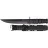 KA-BAR 1266 Funda de plástico duro negro tanto-negro modificado, borde recto