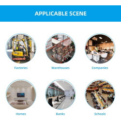 Clouree Sistema de alarma para el hogar con teclado, sistema de alarma de seguridad GSM para el hogar con sensor detector de