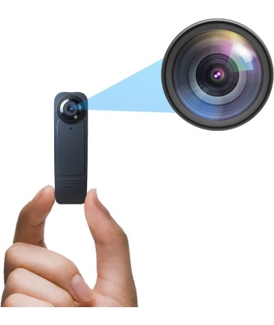 Mini cámara corporal, 1080P 64GB cámara corporal desgastada con clip mejorado, videocámara portátil con detección de movimiento