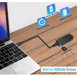 Mini cámara corporal, 1080P 64GB cámara corporal desgastada con clip mejorado, videocámara portátil con detección de movimiento