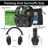 ZOHAN EM054 Electronic Ear Protection for Shooting Range with Sound Amplification Noise Reduction, Ear Muffs for Gun Range